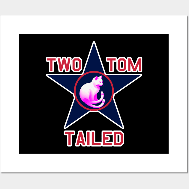 Two Tailed Tom - - Blue  Star - - Tagged Wall Art by Two Tailed Tom